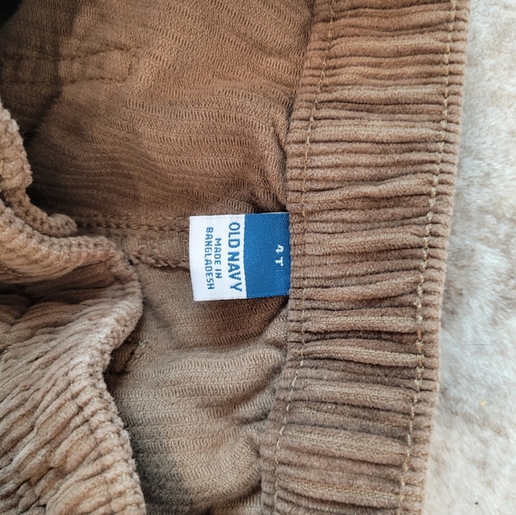 Old Navy Boys Brown Corduroy Cargo Pants Size 4T - Picture 3 of 5